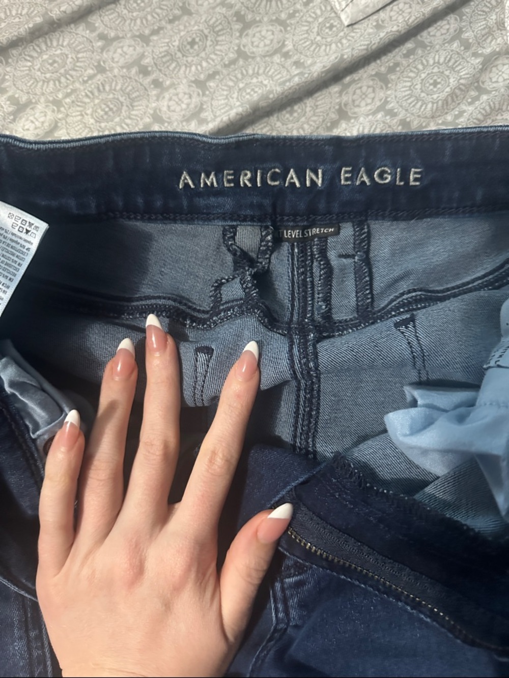 American Eagle Outfitters Festival Flare Jeans - Deep Blue Denim - Picture 2 of 6